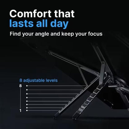 4-in-1 Magnetic 8-Level Adjustable Stand for iPhone, iPad, Tablet & Laptop