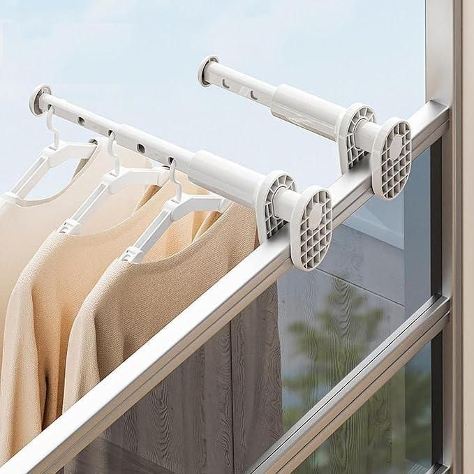 SpaceSaver Foldable Window Clothes Drying Rack (Pack of 2)