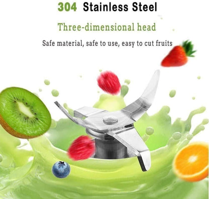 🍓 Portable Electric 6 Blade USB Juice Maker (380ml)