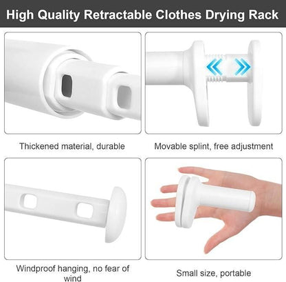 SpaceSaver Foldable Window Clothes Drying Rack (Pack of 2)