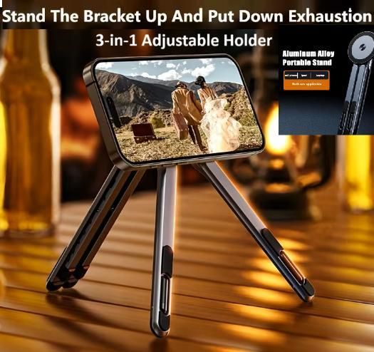 4-in-1 Magnetic 8-Level Adjustable Stand for iPhone, iPad, Tablet & Laptop