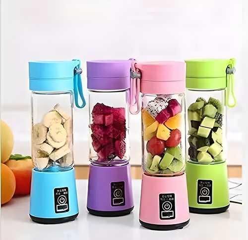 🍓 Portable Electric 6 Blade USB Juice Maker (380ml)