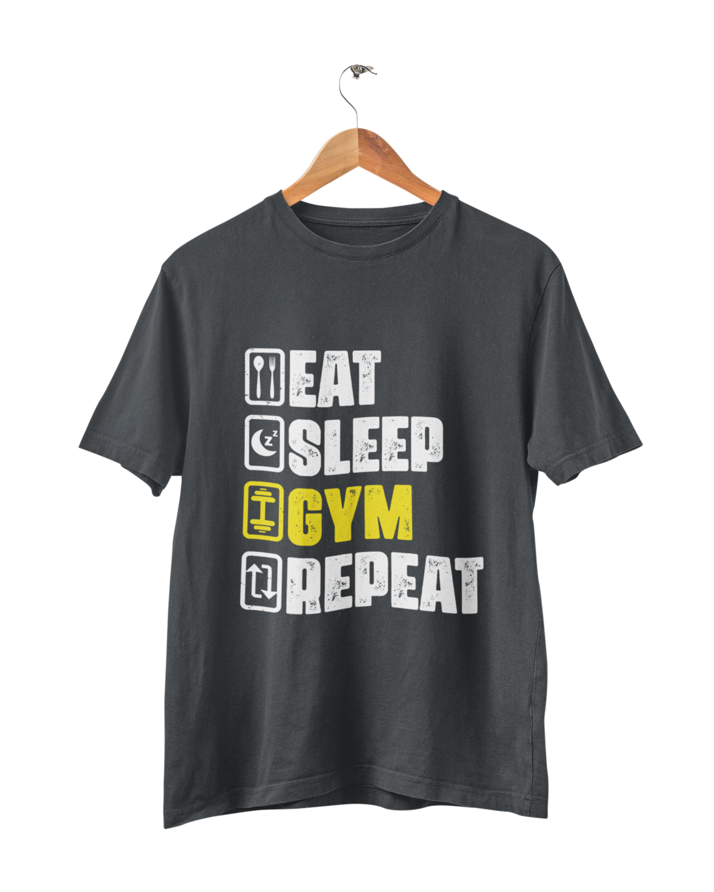EAT SLEEP GYM REPEAT UNISEX TSHIRT