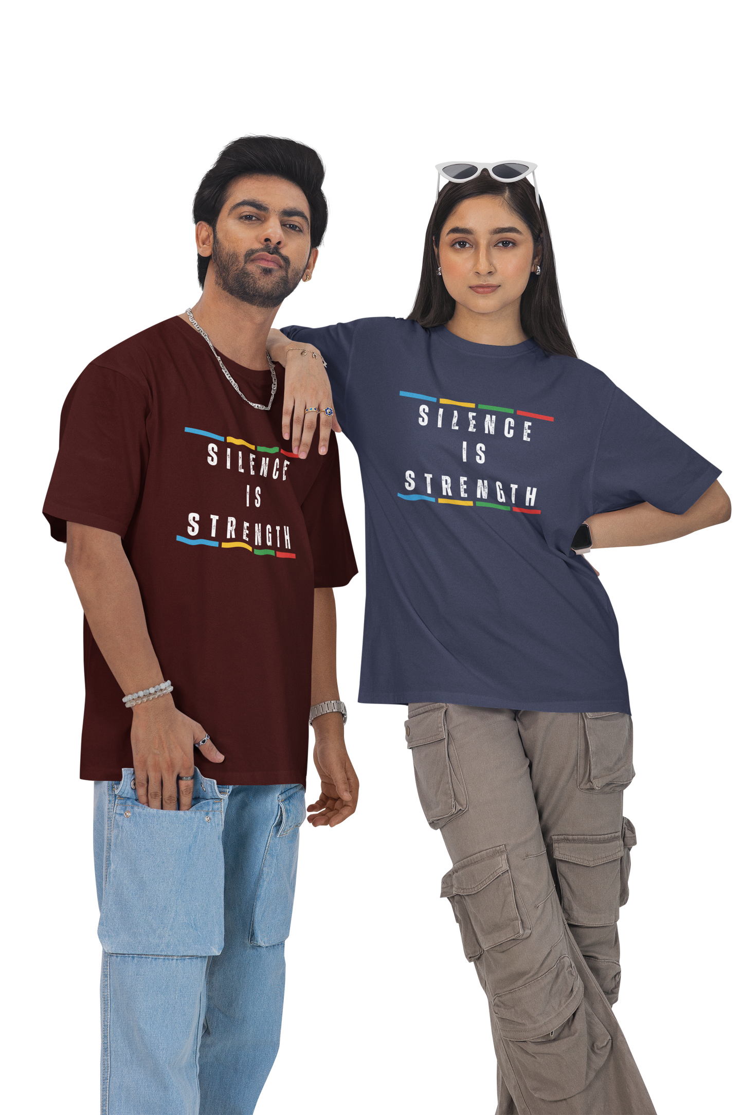 SILENCE IS STRENGTH UNISEX OVERSIZED TSHIRT