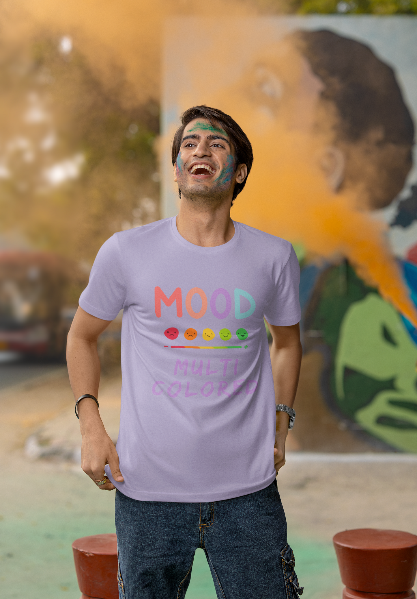 UNISEX CLASSIC REGULAR FIT MOOD HOLI TSHIRT