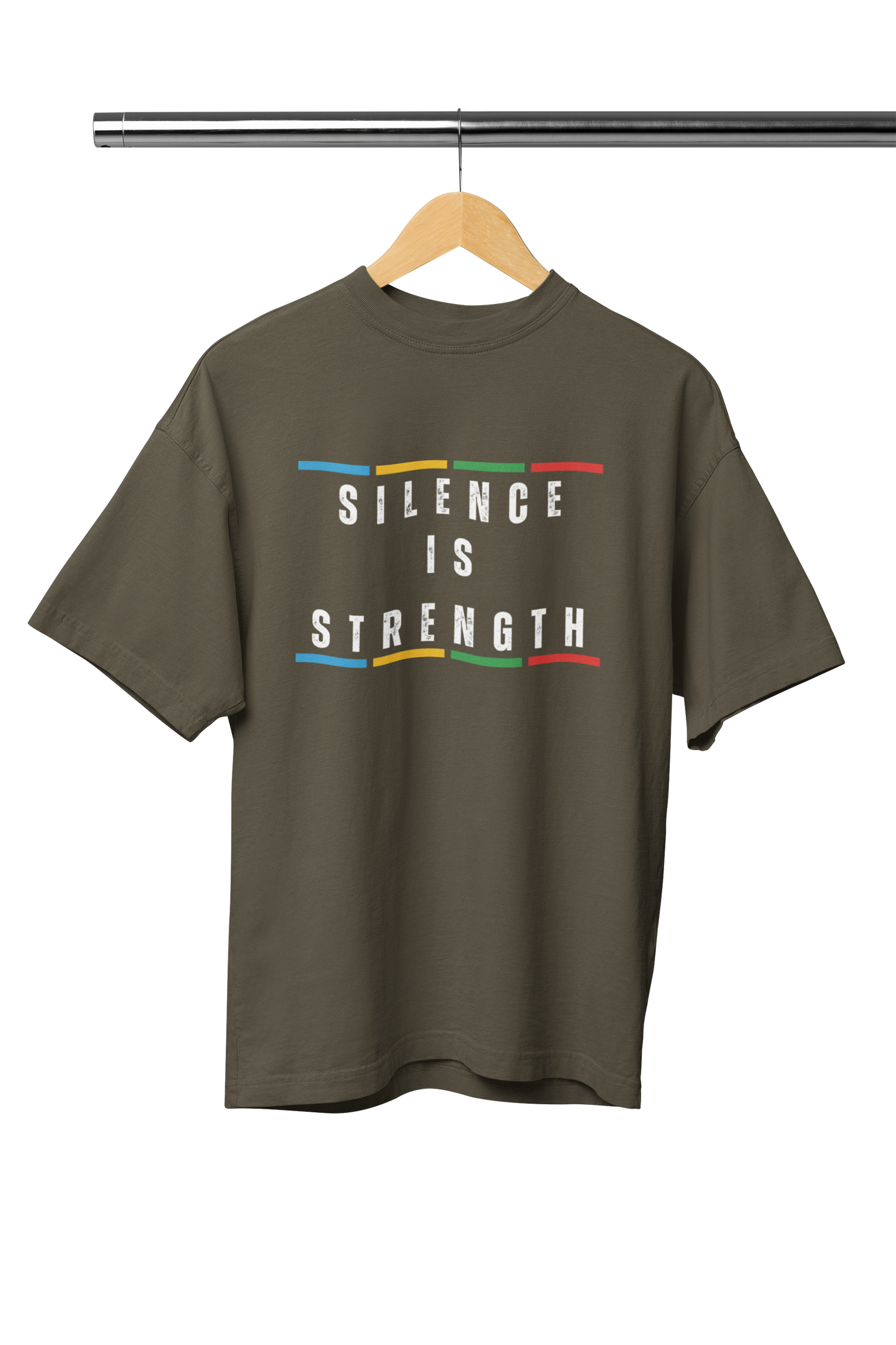 SILENCE IS STRENGTH UNISEX OVERSIZED TSHIRT