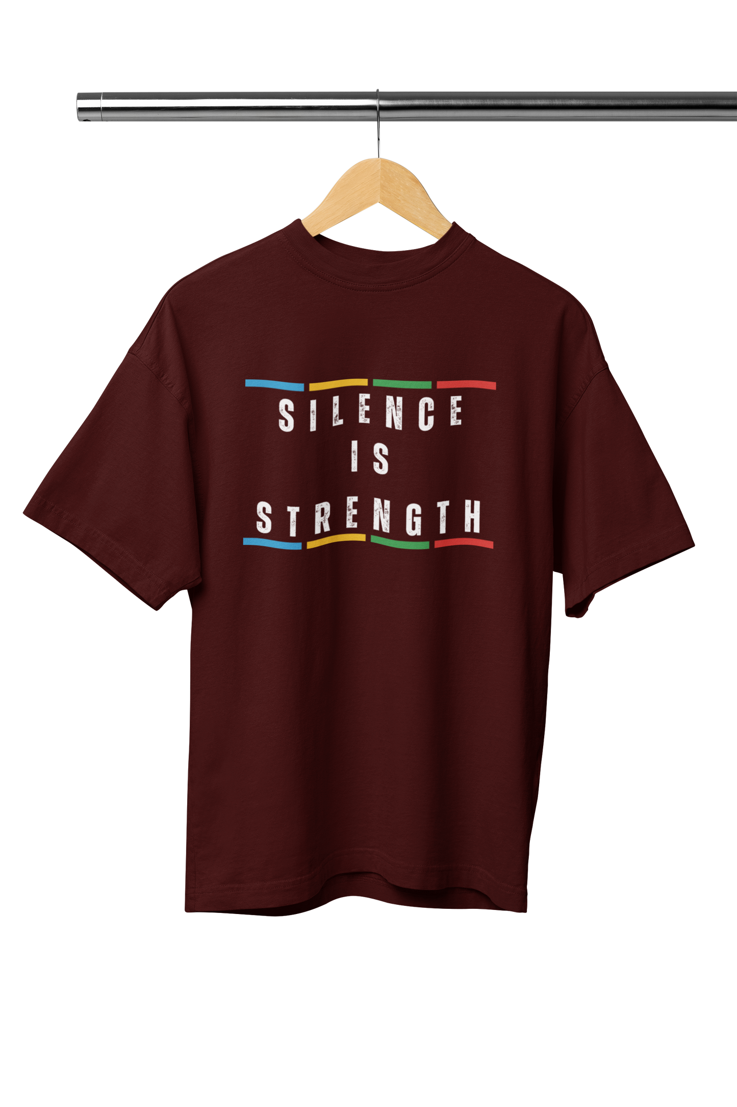 SILENCE IS STRENGTH UNISEX OVERSIZED TSHIRT