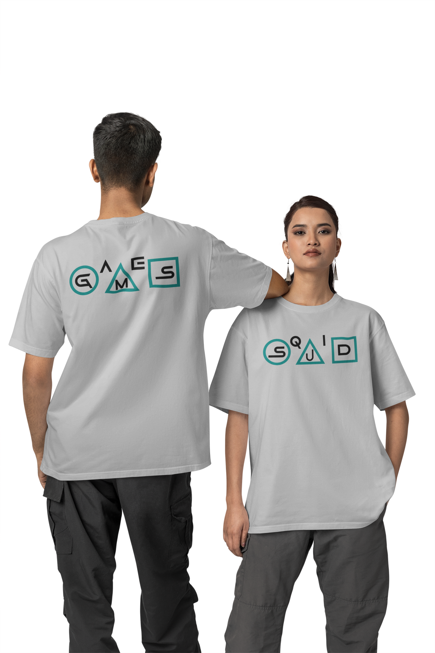 SQUID GAME FRONT BACK PRINTED - UNISEX OVERSIZED TSHIRT