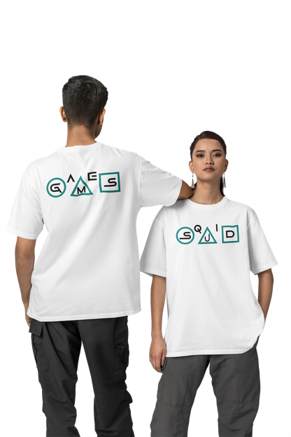 SQUID GAME FRONT BACK PRINTED - UNISEX OVERSIZED TSHIRT