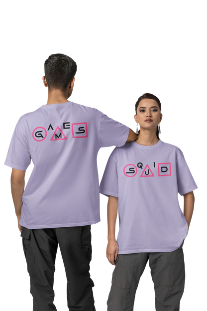 SQUID GAME FRONT BACK PRINTED - OVERSIZED TSHIRT LIGHT