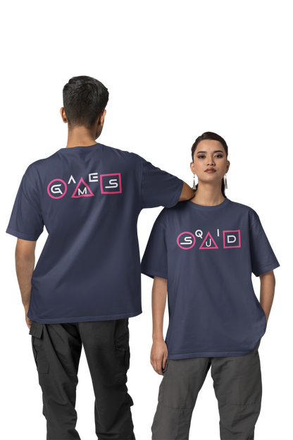 SQUID GAMES FRONT BACK PRINTED - OVERESIZED TSHIRT